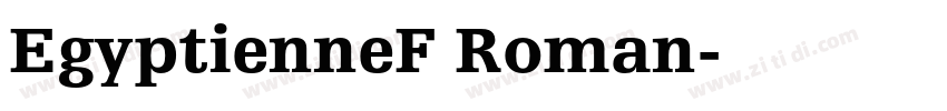 EgyptienneF Roman字体转换